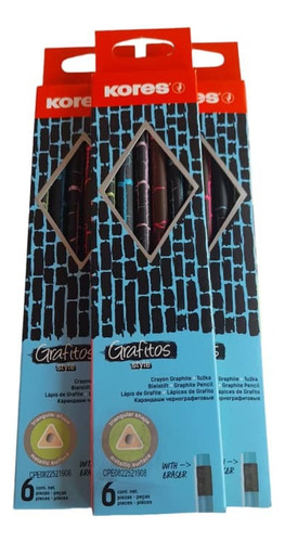 Lapiz De Grafito  Kores Style  Cajas 2  (12) Unidades X 3$