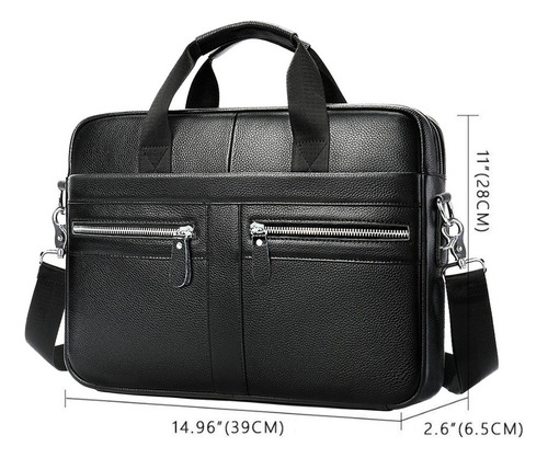 Maletín De Cuero Para Hombres Bolso Para Computadora