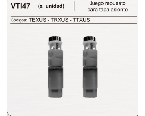 Cartucho Tapas Inodoro Ferrum Texus / Trxus / Ttxus - Vti47