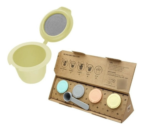 Imagen 5 de 9 de Nespresso 4 Capsulas Recargables Caffettino Titanweb