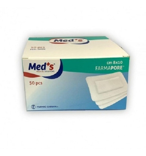 Imagen 2 de 2 de Farmapore Aposito Microporoso 8x10cm 5un Compatible Leukomed