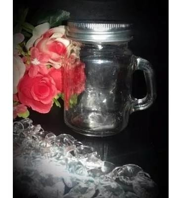 Tarro Mason Jar Mini De 100 Ml Con Tapa Cerrada 10 Pza