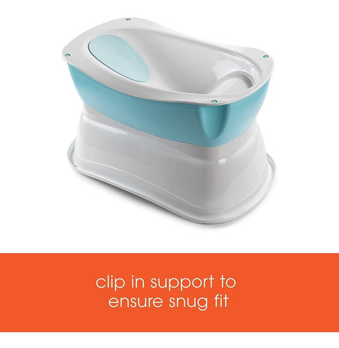 Imagen 10 de 10 de Bañera Tina Para Bebé Summer Infant Right Height Con Soporte