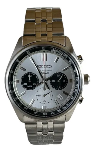 Reloj Seiko Core Cronografo Acero Negro Cuarzo Ssb397p1