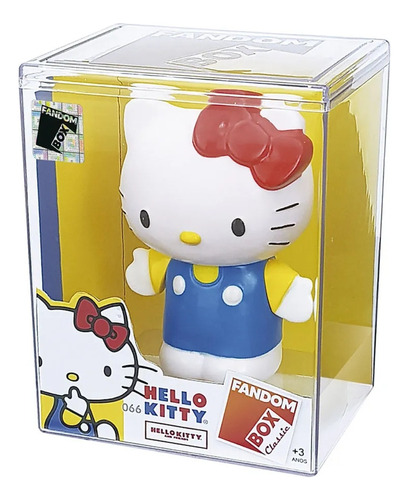 Boneco Fandombox Hello Kitty Lider Cor Amarelo Escuro