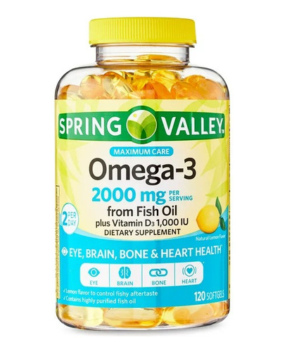 Omega-3 2000mg +d3  120 Unid - Unidad a $1108