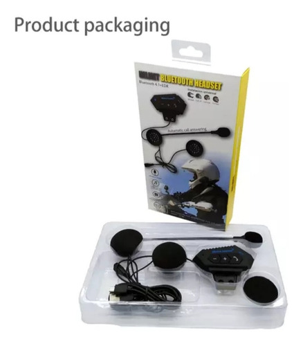 Imagen 10 de 10 de Audífonos Inalámbricos Bluetooth Para Casco De Motos
