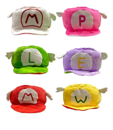 Gorro De Mario Luigi Peach Reversibles 