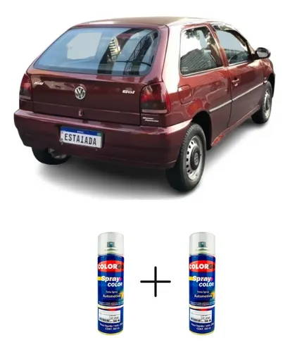 Spray Automotiva Vw Vermelho Monterey + Verniz 300ml