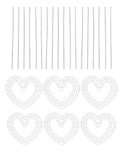 Marco Para Hacer Coronas Florales, 6x Corazón Pequeño