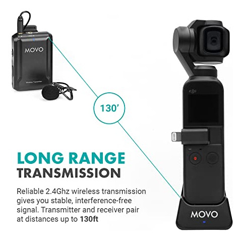 Micrófono Lavalier Inalámbrico Movo Edge-op Para Osmo Pocket