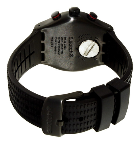 Reloj Swatch Para Hombre Yvb404 Negro Correa De Goma Suizo