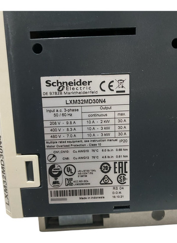 Servo Driver Trifásico Schneider Lxm32md30n4