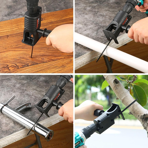 Adaptador Sierra Sable Caladora Serrucho Para Taladro Cambio
