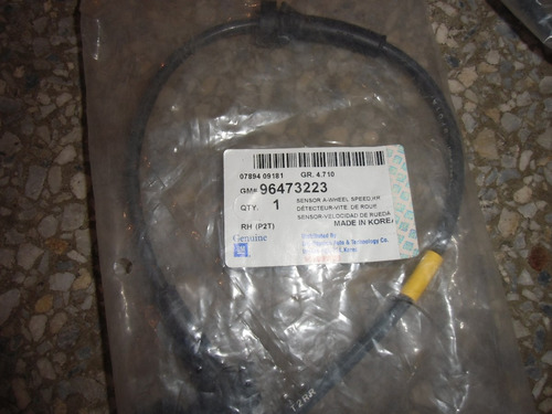 Imagen 2 de 3 de Sensor Abs Trasero Derecho Chevrolet Aveo Original