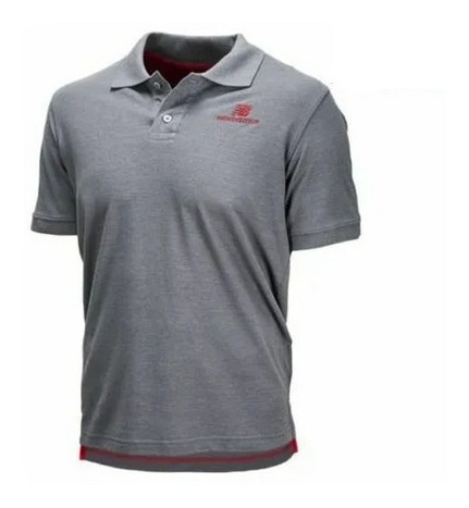 Camisa De Caballero New Balance Polo Gris Talla S - Original