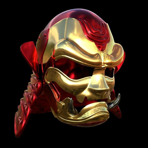 Descarga Digital De Casco Samurai De Iron Man