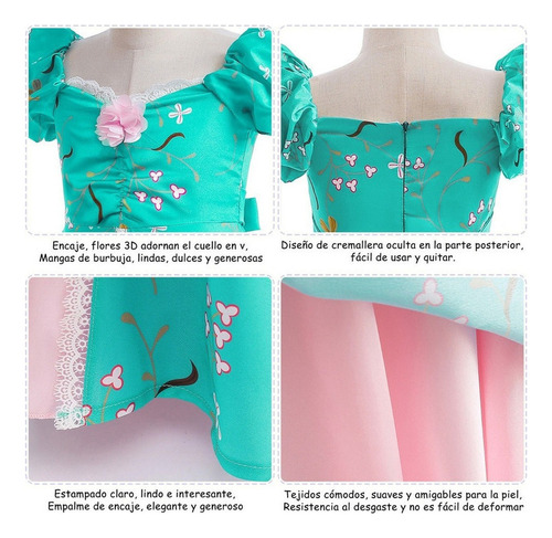 Vestido Giselle Princess Vestido Enchanted Fantasy Clothes D