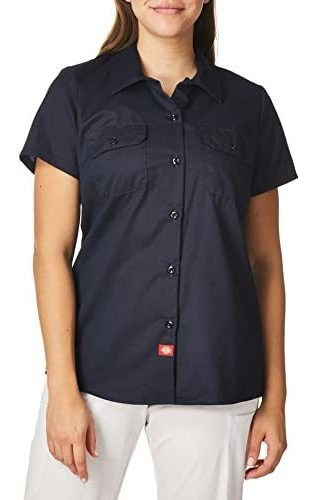 Camisa De Trabajo De Manga Corta Para Mujer  Dickies .