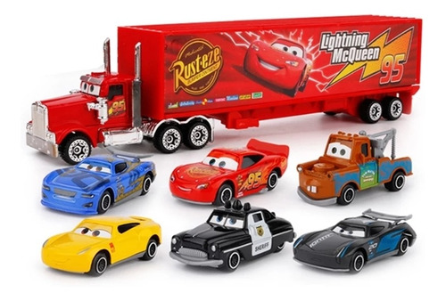 Juego De 7 Piezas Pixar Cars 3 Camiones De Juguete