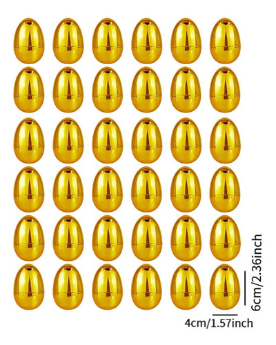 Cbh Huevos De Pascua Dorados, Canastas De , Obsequios, 36