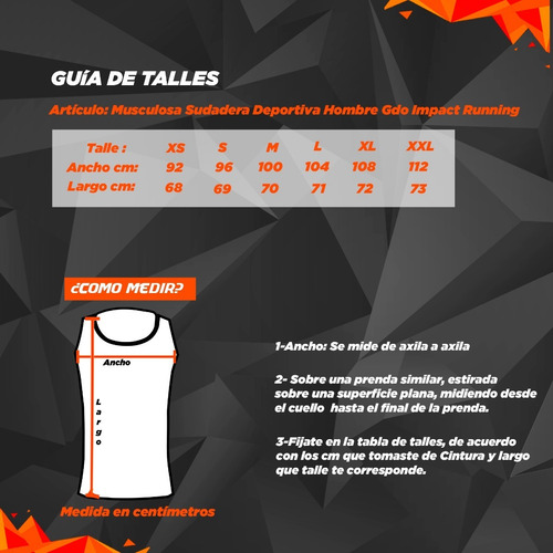 Musculosa Sudadera Deportiva Hombre Gdo Impact Running