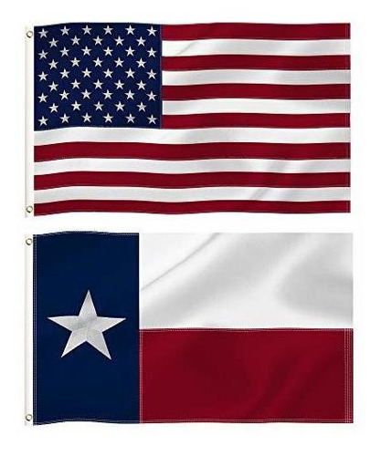 Bandera Region Banderas Americanas Del Estado De Texas Y Ee.