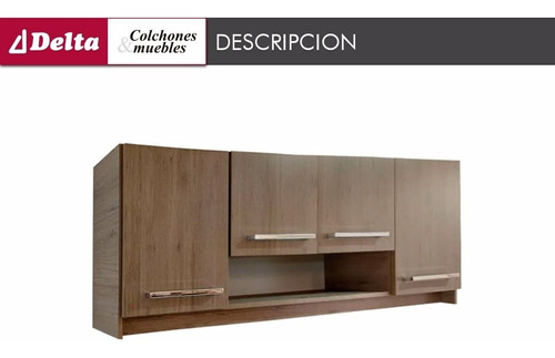 Muebles Aereo De Cocina 4 Puertas Con Vasera Exclusivo Delta