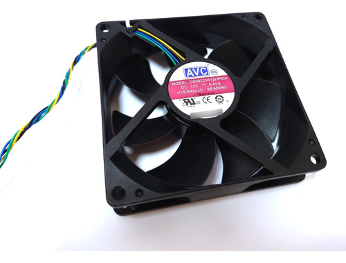 Fan Cooler Ventilador Avc 9cm X 2.5cm 92mm 12v 0.41a 4pin