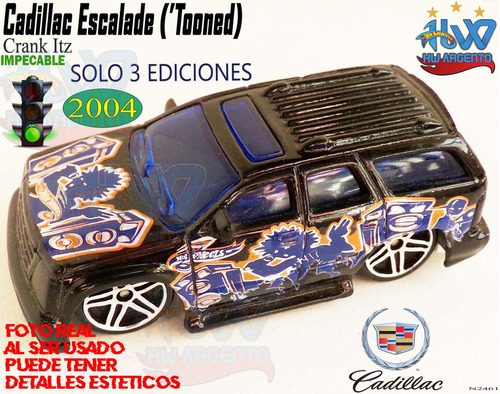 Hot Wheels Usado Hwargento Cadillac Escalade ('tooned) N2461