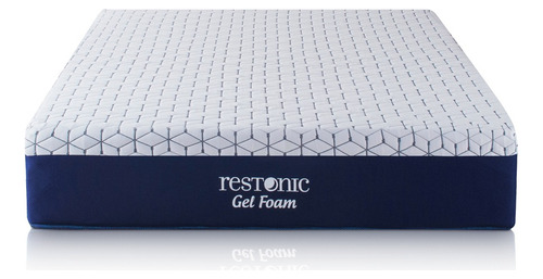 Colchón Restonic Gel Foam - Queen Size Mci Color Azul