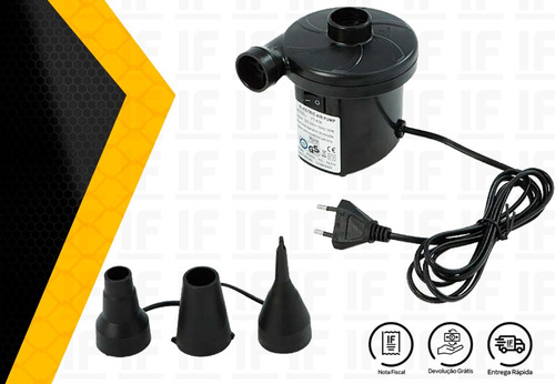 Bomba De Ar Elétrica Inflador Inflar Encher Colchão 220v