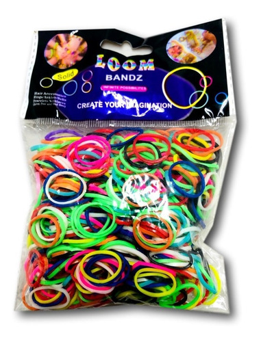 Pack 3000 Ligas Colores Pulseras Super Bands Bisuteria