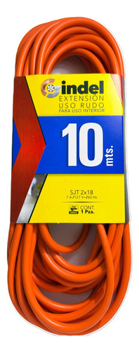 Gindel Extensión Eléctrica Rudo Multicontacto Extension 10m Naranja