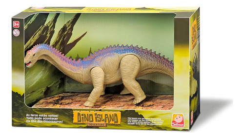 Boneco Dinossauro Barapassauro Articulado Dino Island