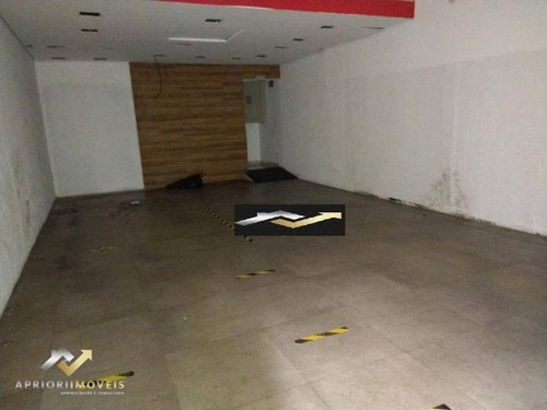 Salão Para Alugar, 100 M² Por R$ 8.000/mês - Centro - Santo André/sp - Sl0212