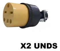 Comprar Kit 2pzs De Tomacorriente Hembra De Goma Con Tierra 15a\u002F250v