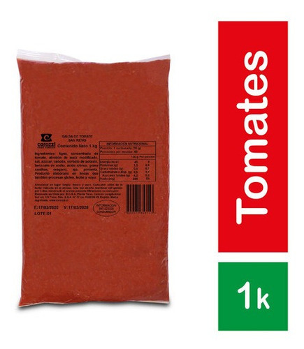 San Remo Salsa De Tomate Italiana 1kg