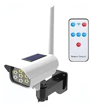 Comprar Cámara De Seguridad Falsa Alimentada Por Energía Solar, Sistema De Vigilancia Cctv Simulado Simulado Con Sensor De Movimiento Led Pir Luz De Detección Para Interiores Y Exteriores, Hogar, Oficina