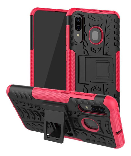 Funda Para Galaxy A20/ A30 Tough Rugged Pink