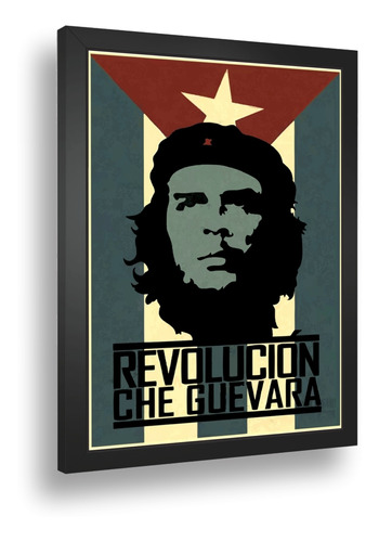 Quadro Decorativo Poste Che Guevara Marx Comunismo