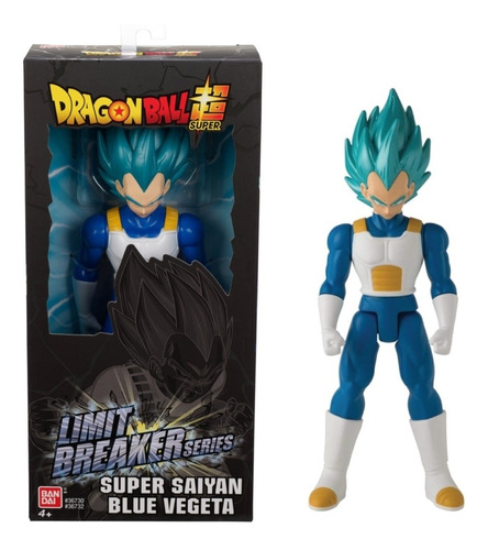 Muñeco Colección Dragón Ball Vegeta Blue Bandai Originl 30cm