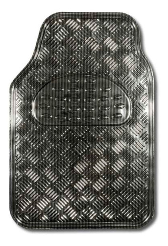 Imagem 2 de 4 de Jogo Tapete Automotivo Alumínio Chumbo Carbono Tuning 4 Pçs