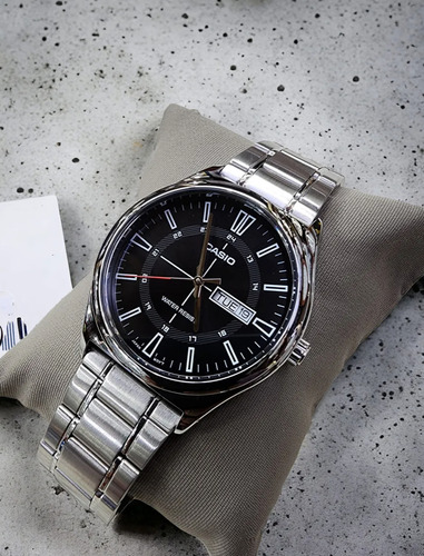 Reloj Casio Mtp-v006d-1c Hombre Acero Plateado
