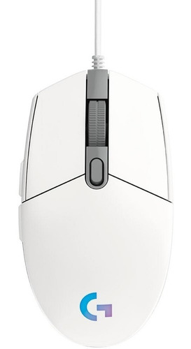 Mouse gamer de juego Logitech G Series Lightsync G203 blanco