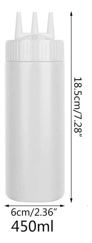 2 Bisnagas Molho Profissional Graduada Com 3 Bicos 450ml