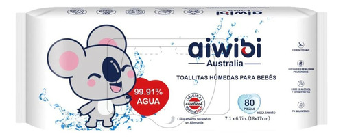 Toallas Humedas Aiwibi Agua (80unidades)