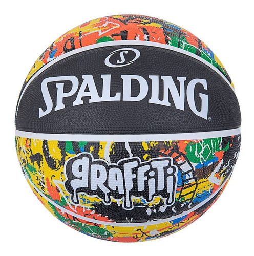 Pelota Basketball Spalding Graffiti Basquet Basket - Auge Color NEG/COLORES