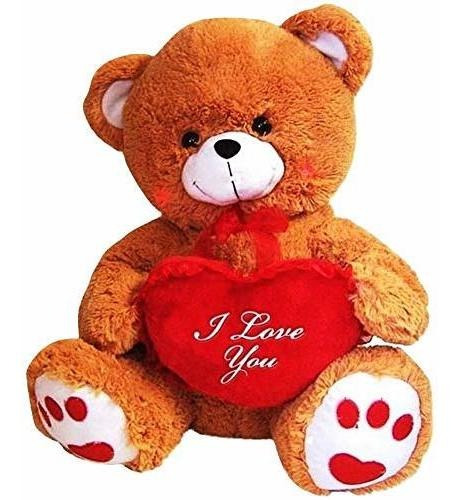 Dbk Regalos Oso De Peluche Con Te Amo Corazón (brown, 2bcct