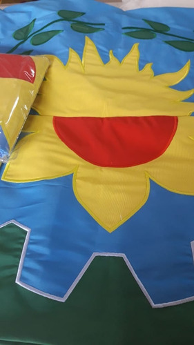 Bandera Ceremonia Wiphala Pueblos Originarios Bordada 90x90